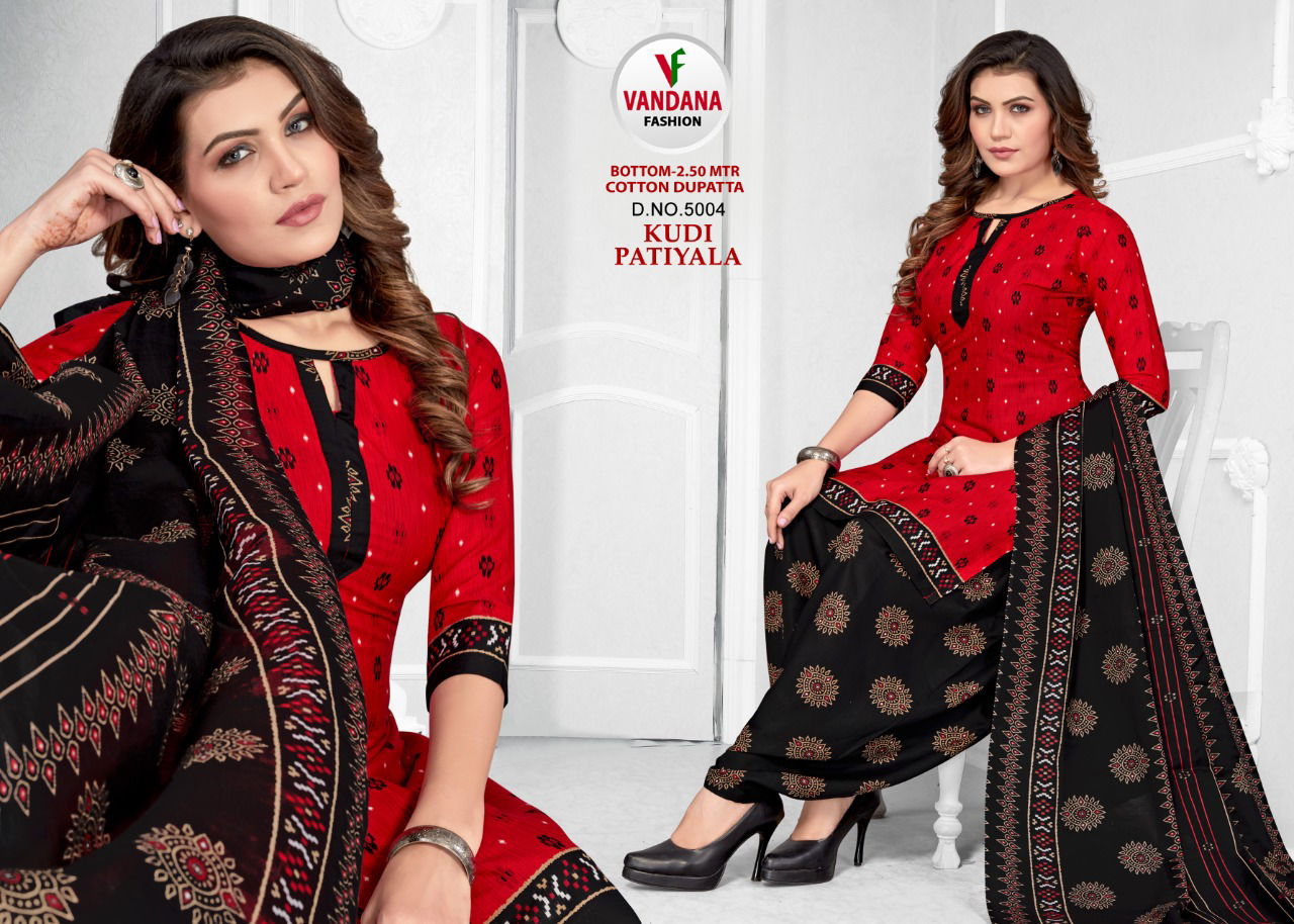 Vandana Kudi Patiyala 5 Casual Wear Heavy Wholesale Dress Material Collection